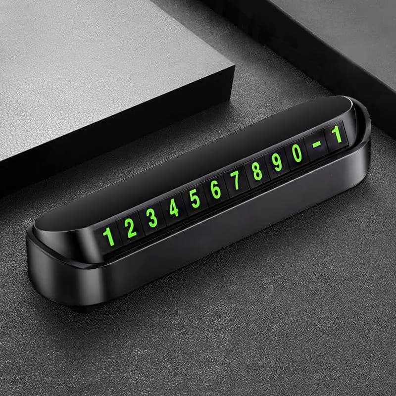 1PC Carte de stationnement temporaire pour véhicule avec numéro de téléphone