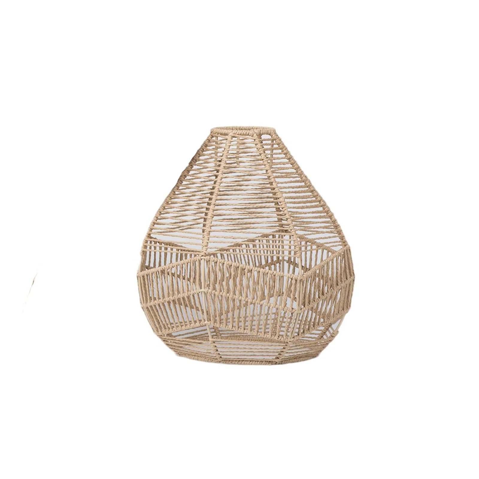 Abat-jour tressé vintage inspiré du rotin, luminaire suspendu pour chambre à coucher, salon, hôtel, 