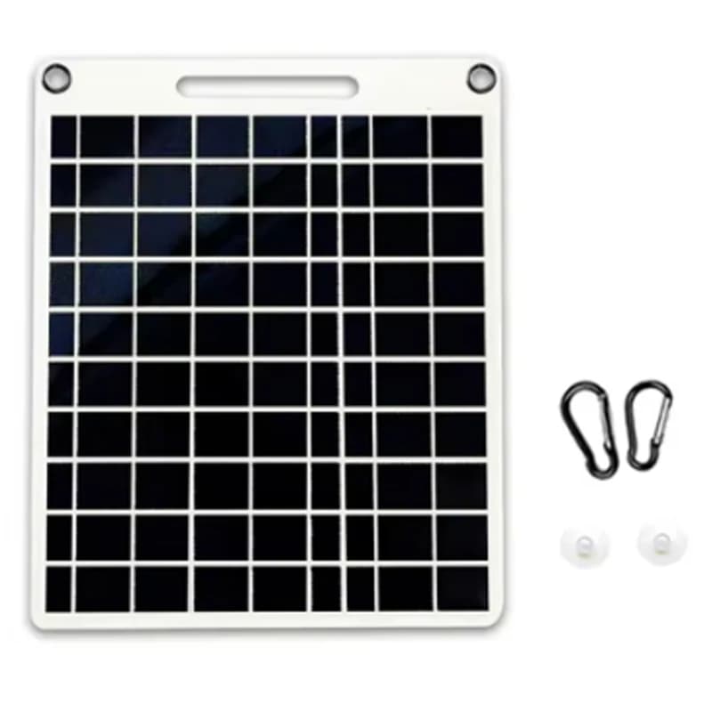 Chargeur solaire portable d'urgence avec double interface USB pour le camping en plein air, la recha