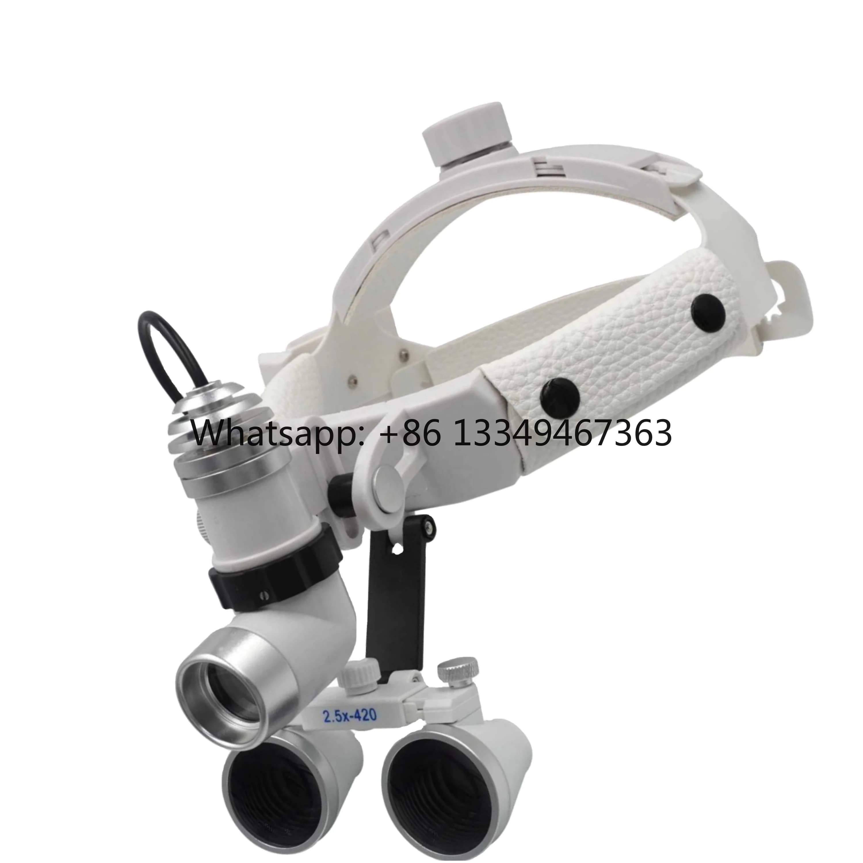 Lampe frontale LED pour examen dentaire et chirurgie ORL avec loupes, lampe chirurgicale médicale bl