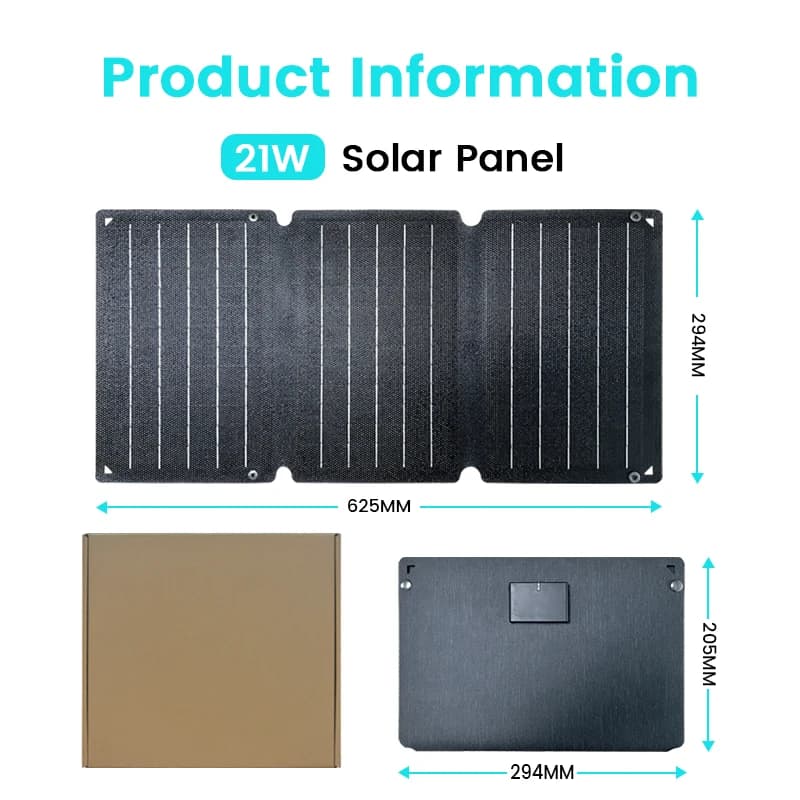Nouveau panneau solaire Portable 21W 36W 54W panneaux solaires pliables Support 6V 14V 20.5V Compati