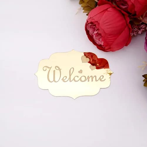 Panneaux de bienvenue, enseignes d'entrée, logo de maison, décoration de mariage, plaque de porte 3D