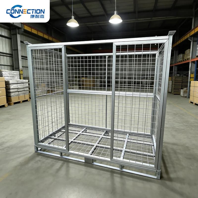Surface galvanisée de qualité supérieure, design peu encombrant, forte capacité de charge, pour cage