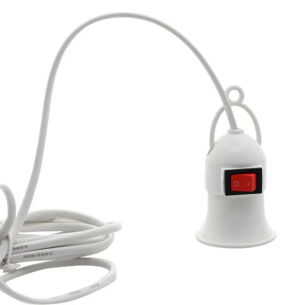 Le support de lampe E27 est livré avec un interrupteur et une prise standard européenne, ce qui peut