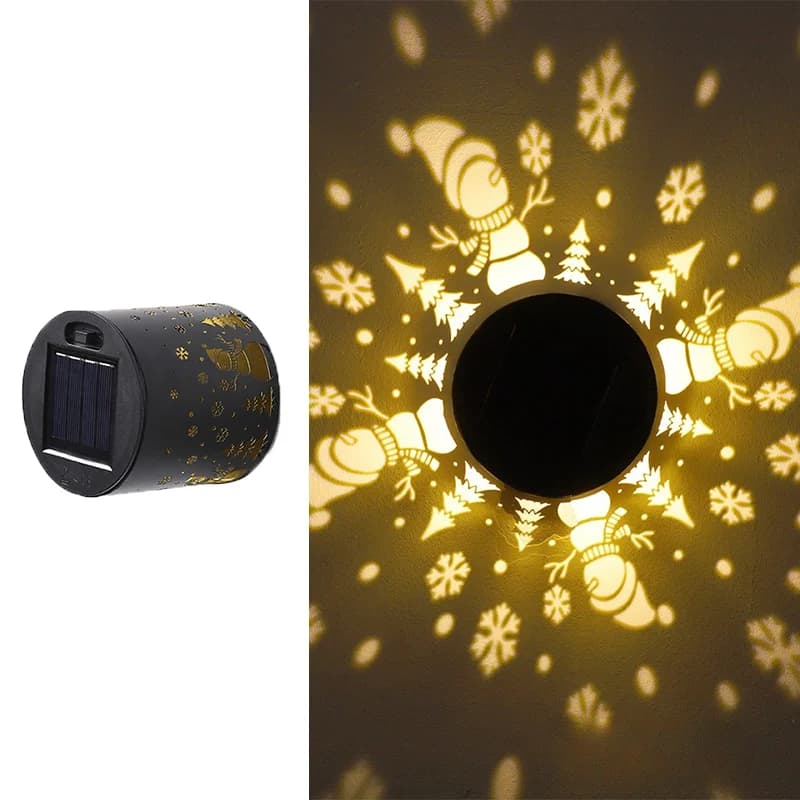 Lampe murale solaire Mandala, lampe LED imperméable pour clôture extérieure, jardin, pelouse, vérand