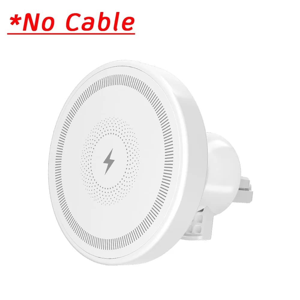 Support de chargeur magnétique sans fil pour voiture, fixation pour grille d'aération, charge rapide