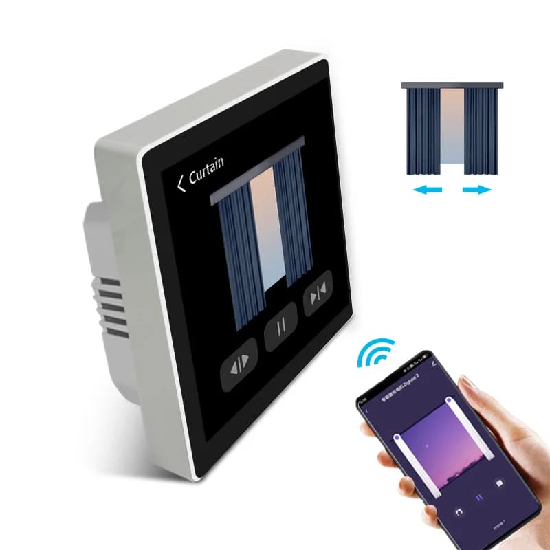 Tuya Smart Zigbee – écran tactile LCD de 4 pouces, panneau de scène et commutateur de relais à 3 gan
