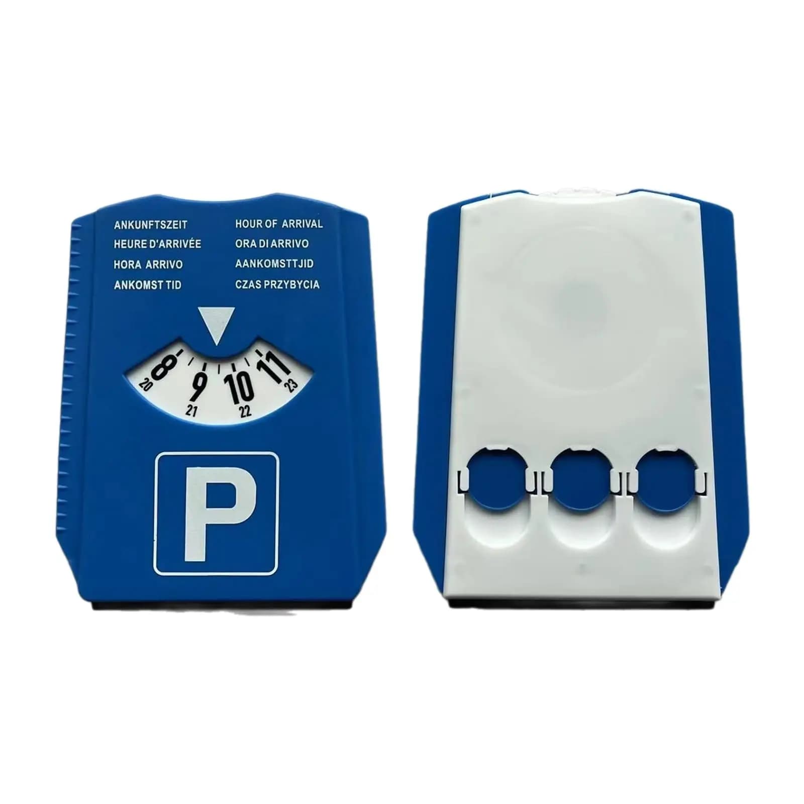 Disque de stationnement multifonctionnel pour voiture européenne, avec pelle à neige et minuteur de 