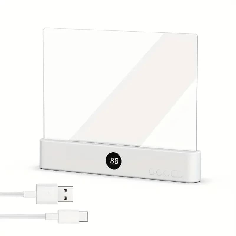 Lampe de lecture LED à panneau plat, vision nocturne, protection des yeux, charge USB, lampe de lect