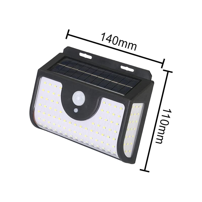 Lampe murale solaire à détecteur de mouvement, extérieure, IP65, étanche, LED, pour jardin, patio, a