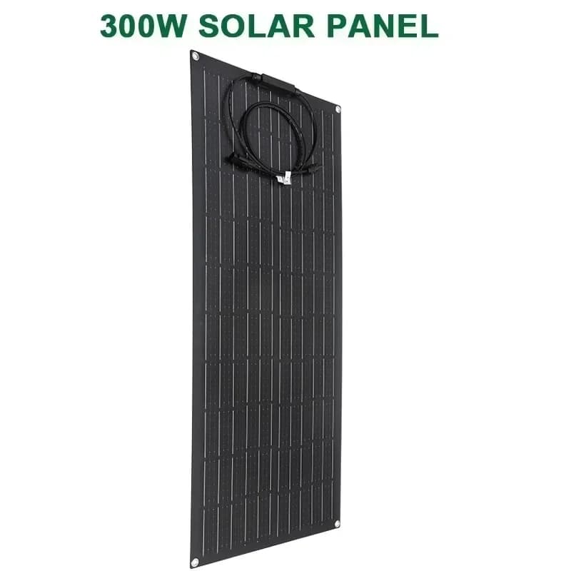 Panneau solaire Flexible 300W 600W, Kit de batterie de Charge solaire 12V 24V avec contrôleur 30A/60