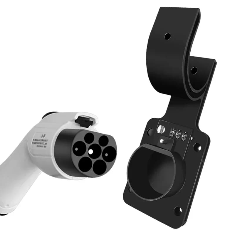 Support de câble de chargeur EV mural une pièce, prise de tête de pistolet pour gbt avec un connecte