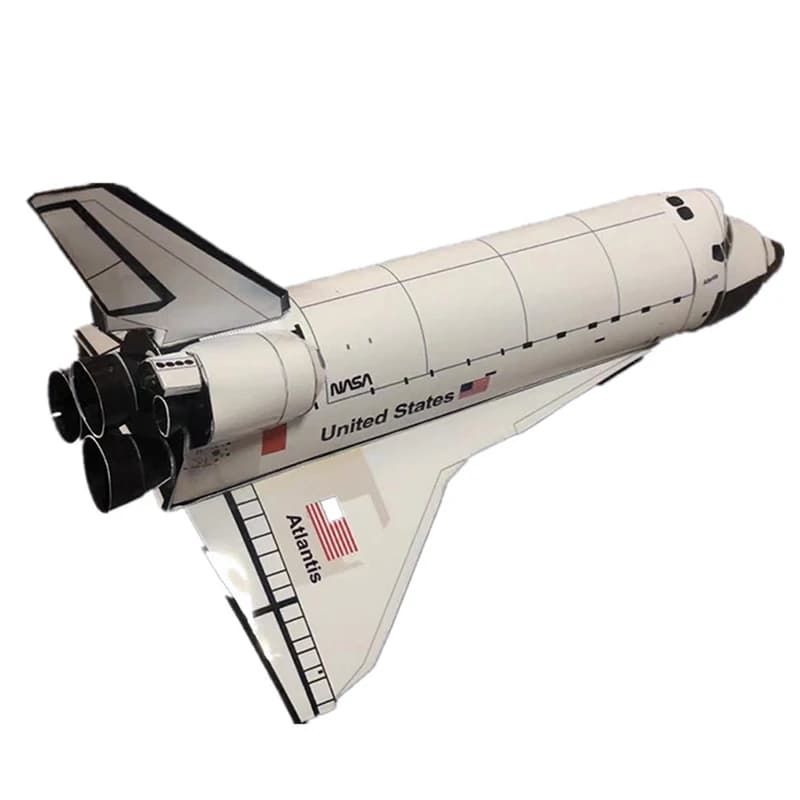 Modèle de fusée spatiale navette spatiale 1:150, bricolage, carte en papier 3D, ensembles de Constru