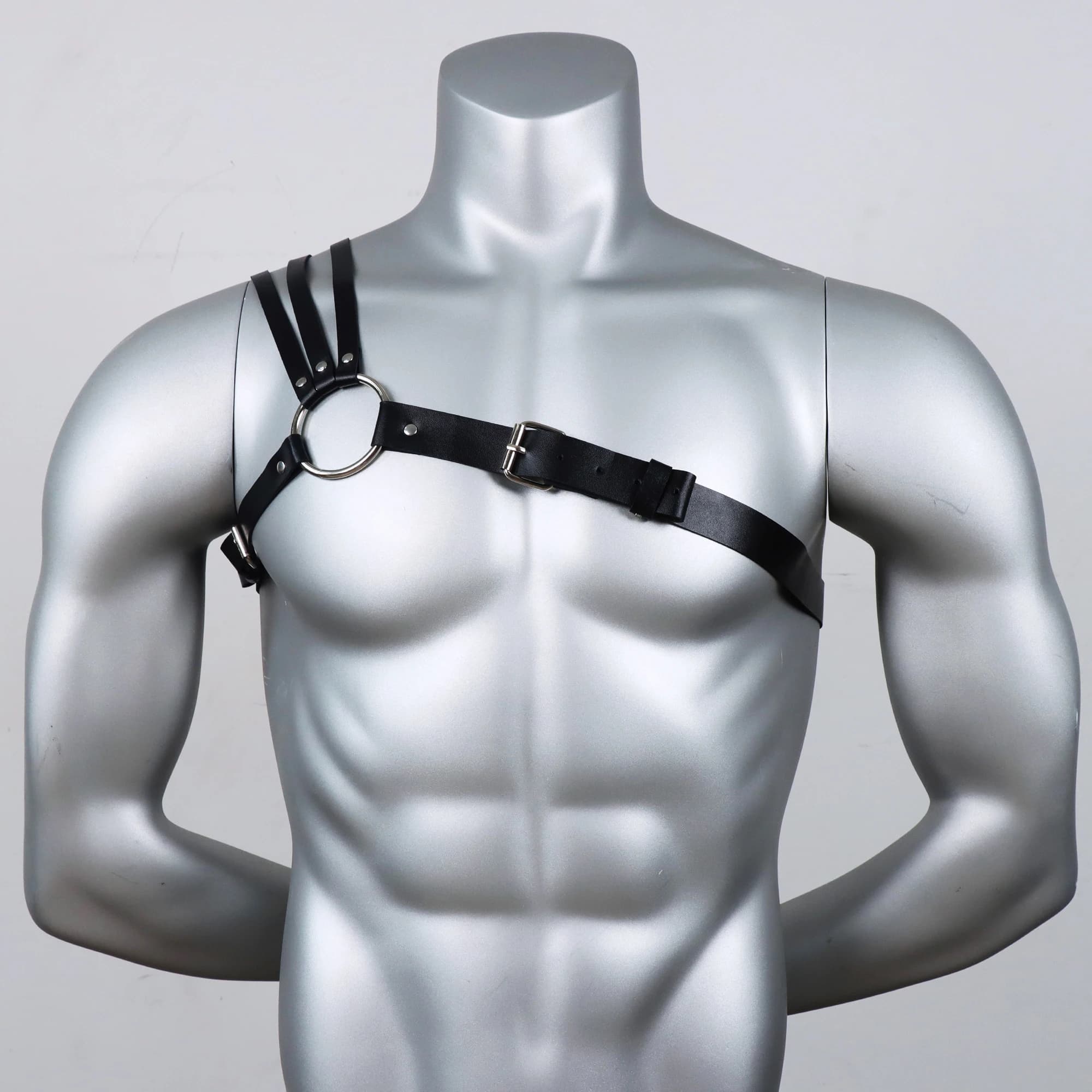 Ceinture punk pour homme - Accessoire de chemise formelle réglable, pour tenue gothique, Saint-Valen