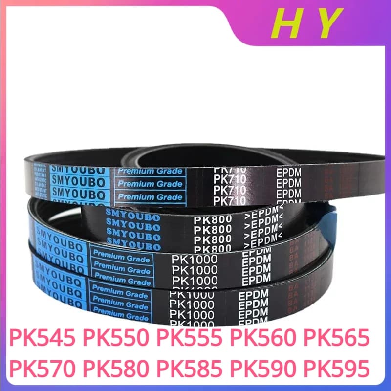 Ceinture à rainures multiples PK 3/4/5/6/7/8/9/10/12Ribs PK545 PK550 PK555 PK560 PK565 PK570 PK580 P