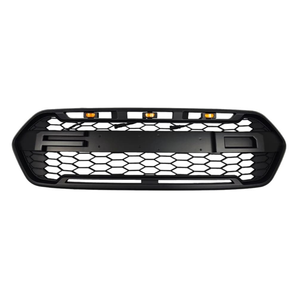 Grille avant de voiture pare-chocs capot nid d'abeille maille Grille avec 3LED pour Ford Transit per