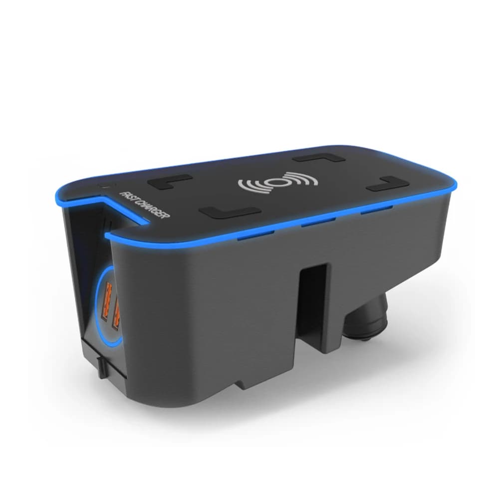 Charge sans fil de voiture pour Volvo XC90 S90 XC60 VC60 S60 V90 2018 2024, chargeur de téléphone ra