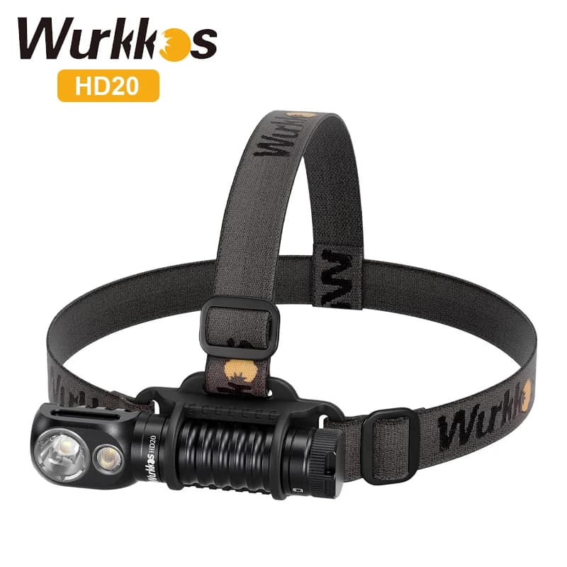Wurkkos HD20 lampe frontale Rechargeable 2000LM torche magnétique IP68 projecteur 21700 EDC phare ba