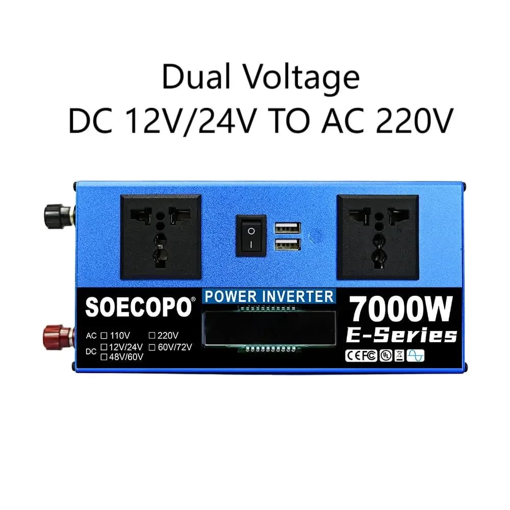 Kit d'énergie solaire 7000W, panneau 800W + onduleur 12V/24V-110V/220V, contrôleur 100A pour système