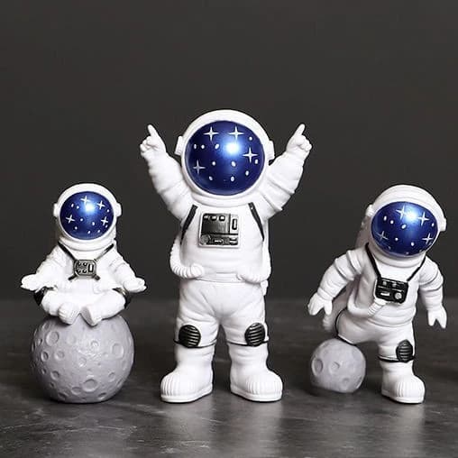 Statue de figurine d'astronome pour enfants, sculpture Spaceman, jouet dos, bureau, décoration de la