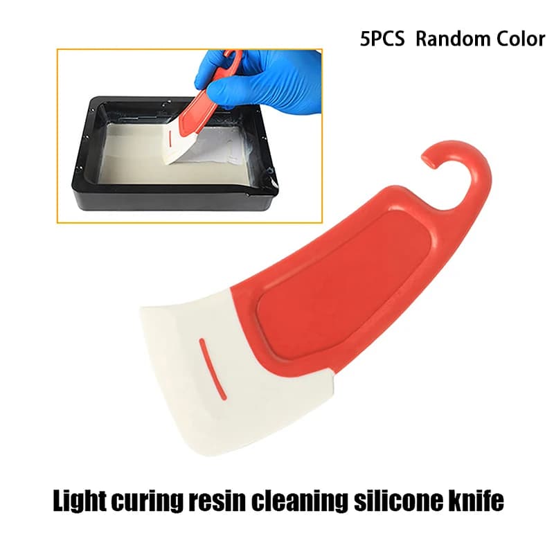 Spatule en silicone pour impression 3D, accessoires d'imprimante en résine, outil de transfert, 2 pi