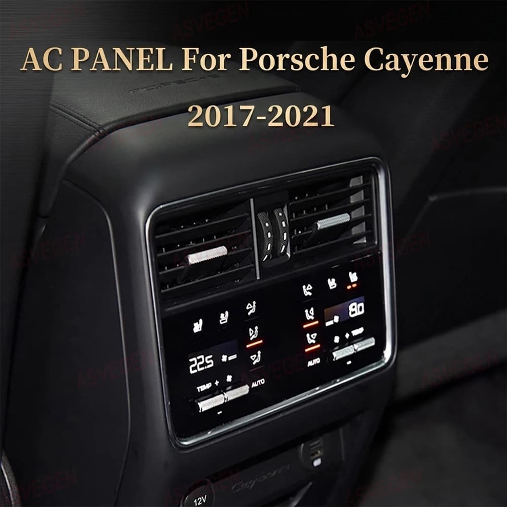 Panneau de climatisation arrière pour Porsche Cayenne 2017 2018 2019 2020 2021, écran tactile IPS LC