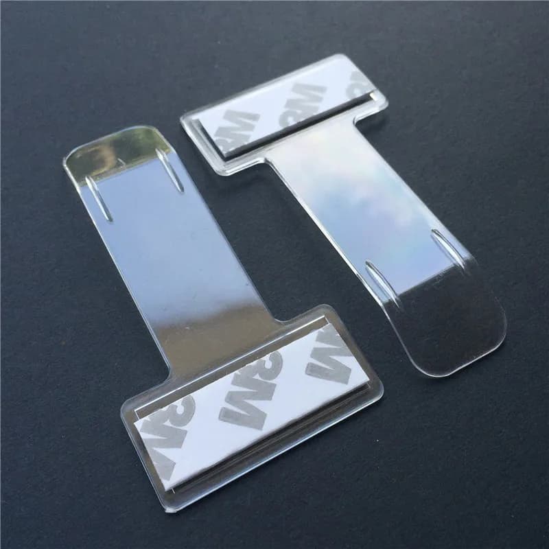 2 pièces Transparent voiture véhicule parking billet reçu permis porte-carte Clip autocollant pare-b