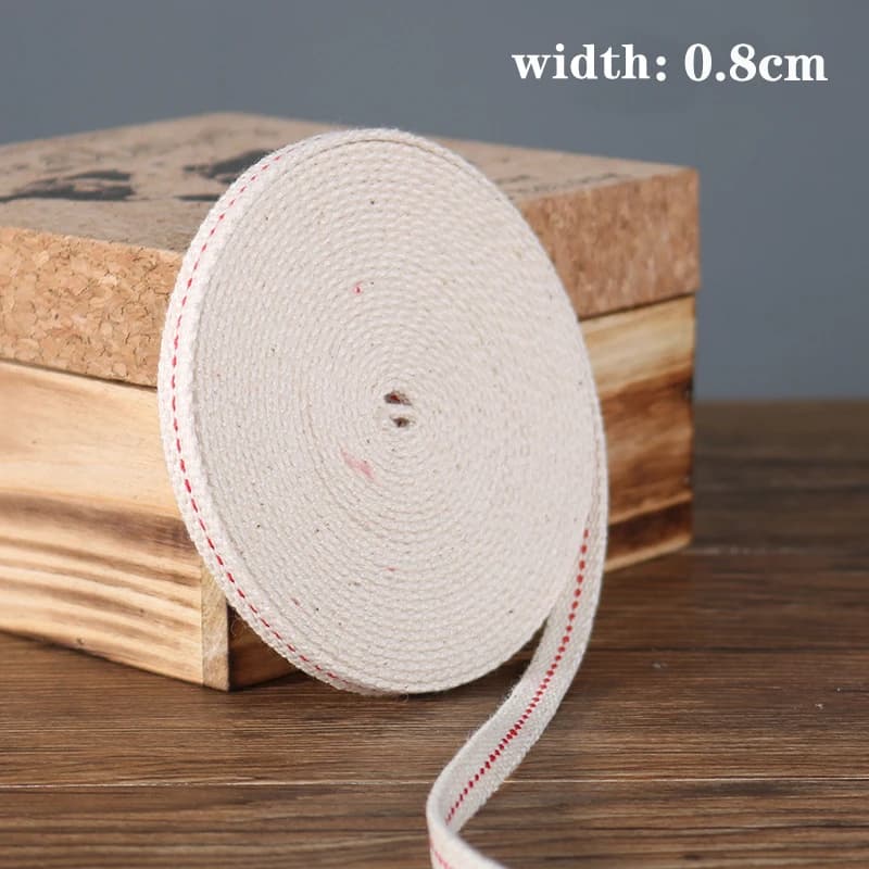 Mèche de lampe en coton tressé, noyau en coton pour huile, matériel pour lampes à huile en verre DIY