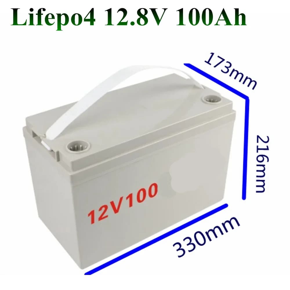 12V 100AH LiFePO4 cellules d'alimentation décharge à cycle profond batterie avec BMS pour bateau RV 