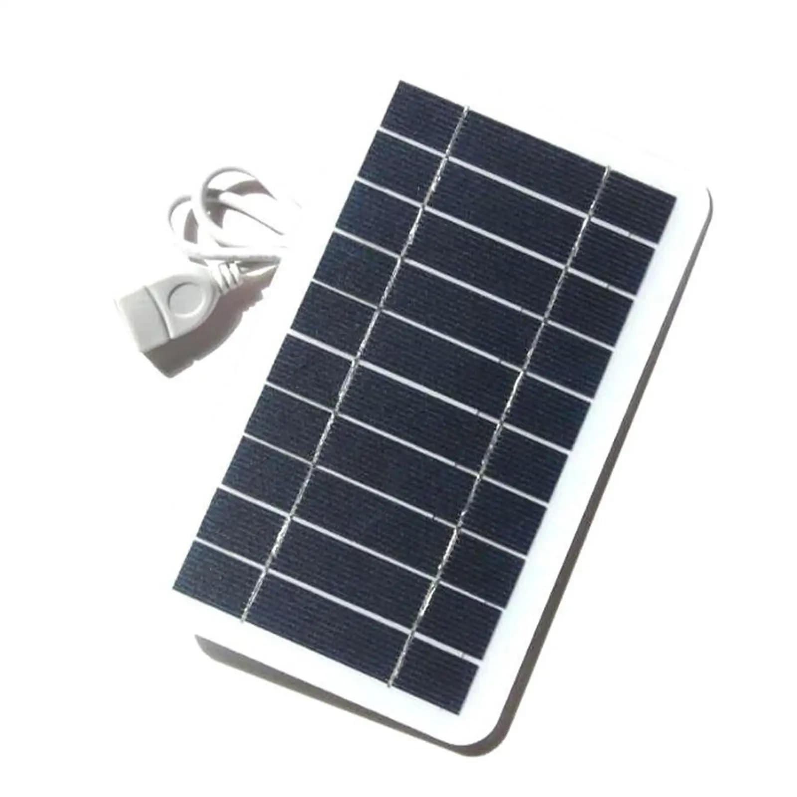 Chargeur de panneau solaire USB 5V 2W 400mA, sortie de panneau solaire Portable, système solaire Por