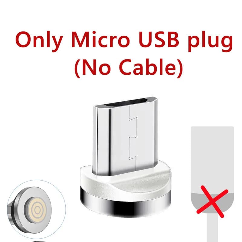 Câble Micro Usb/type-c 3A magnétique pour recharge rapide, cordon de chargeur aimanté pour iphone, S