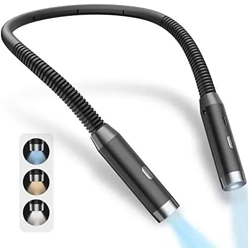 Lampe de lecture au cou, pliable, longue durée, Portable, Rechargeable par USB, nouveauté, éclairage