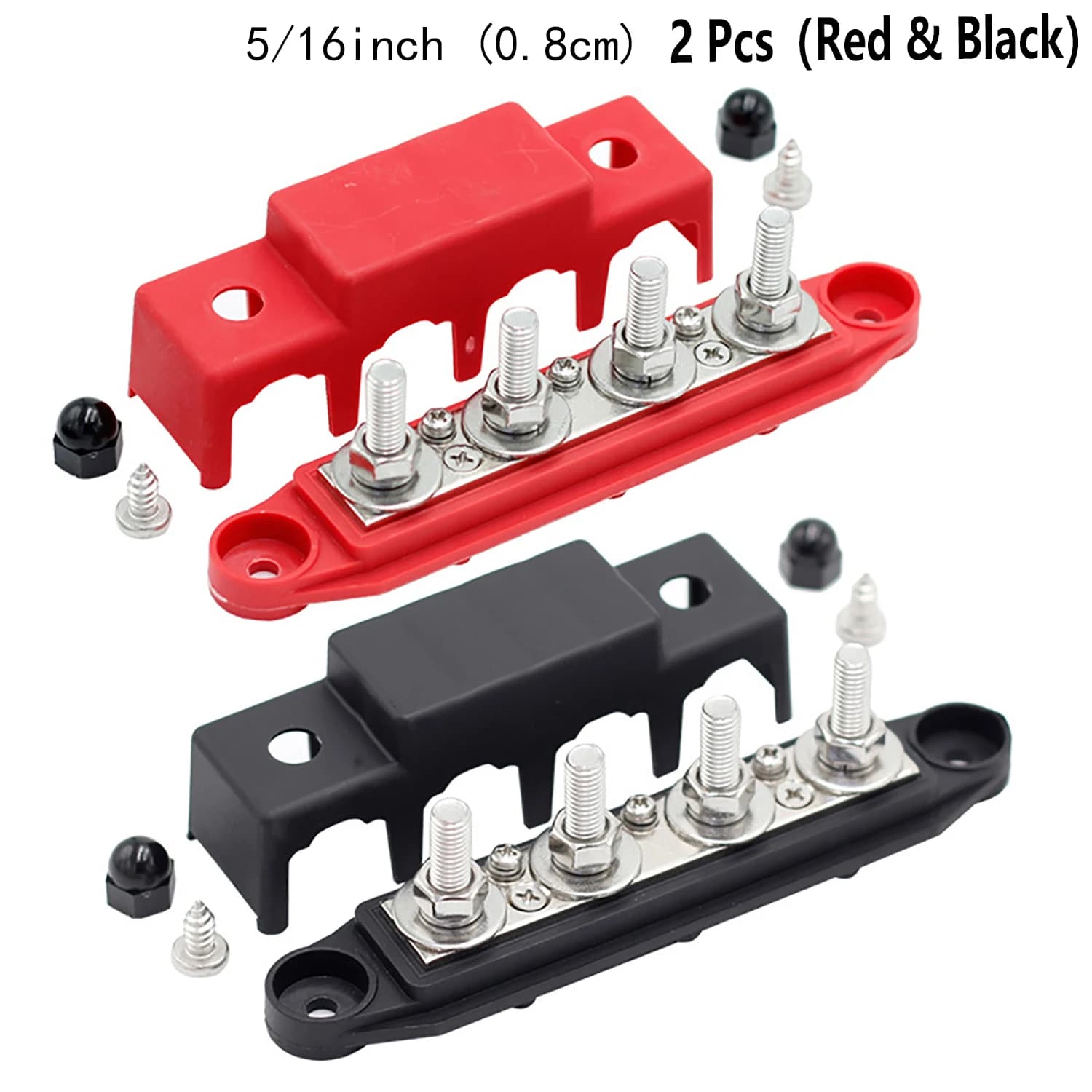 Bloc de bornes de barre omnibus 275A, barre omnibus, bloc de distribution d'alimentation 12V, boulon