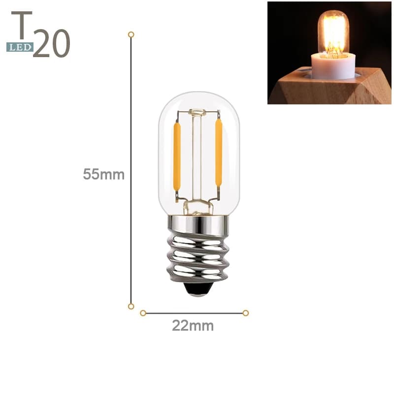 E14 E27 Led lampe à intensité variable 220V C7 T22 G40 lustre lampe de nuit 0.5W 1W blanc chaud 2200