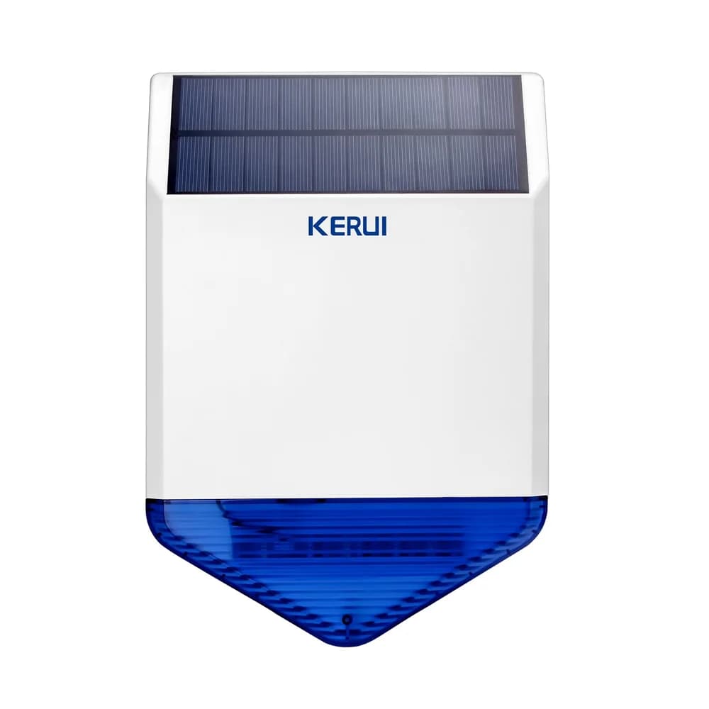 Panneau solaire KERUI pour sirène d'alarme extérieure avec alimentation pour système de sécurité, so