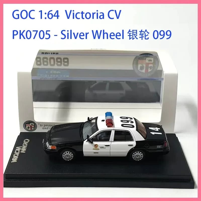 Modèle de voiture en alliage GOC Diecast 1:64, collection Victoria CV, cadeaux de vacances décorés, 