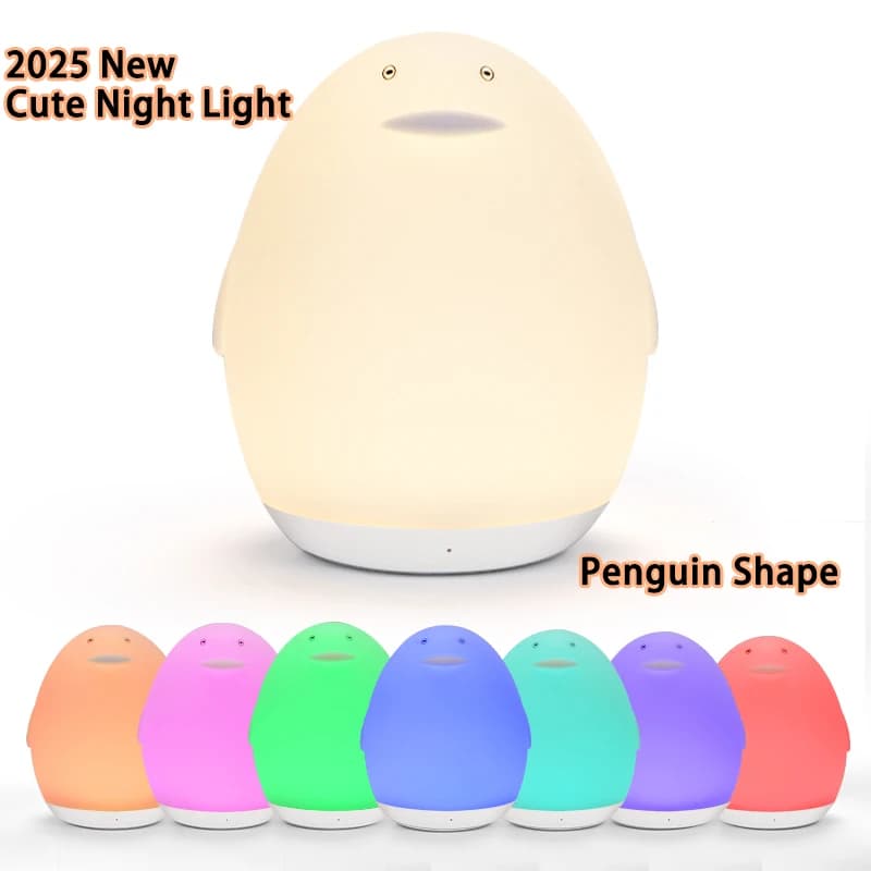 1/2/4 pièces Portable forme d'oeuf veilleuse lampe d'ambiance 7 couleurs changeantes RGB télécommand