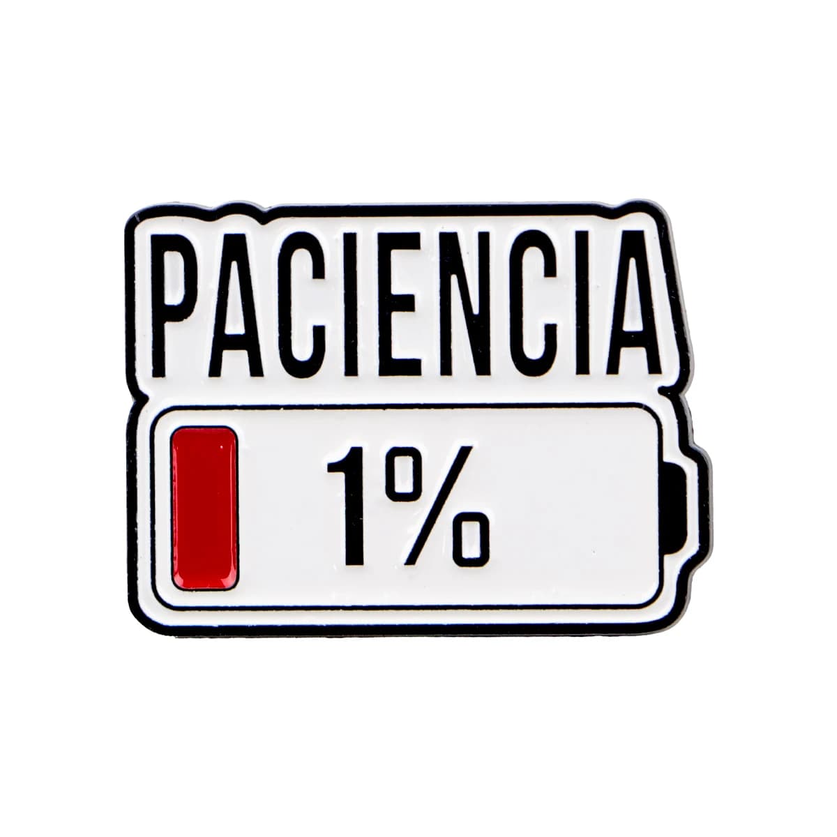 Broche en émail de PACIENCIA espagnole, broche à batterie 1%, épingles à revers, Badge sur sac à dos