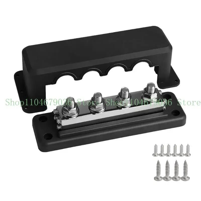 Barre omnibus marine 48V avec poteau 3/8 pouces, barre omnibus batterie avec couvercle bloc bornes d