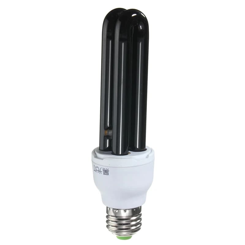 Ampoule UV E27 15W 20W 30W 40W AC220V, droite, faible consommation d'énergie, lumière noire fluoresc