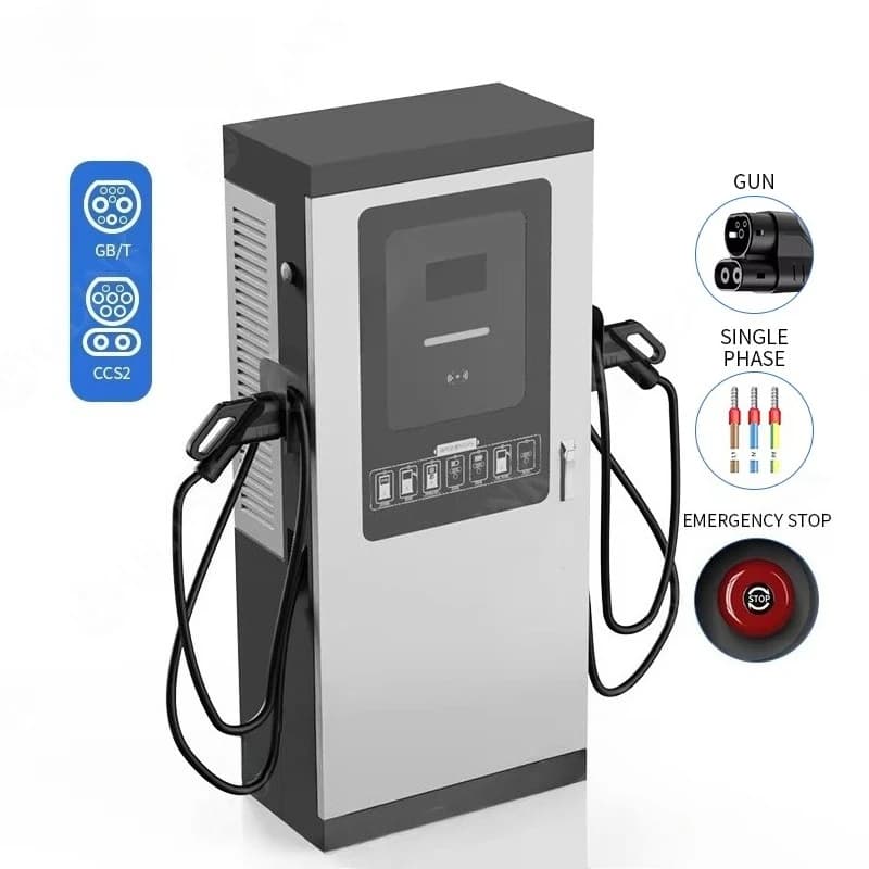 Station de recharge EV personnalisée CCS2 GBT, chargeur rapide DC, équipement de charge rapide à rés