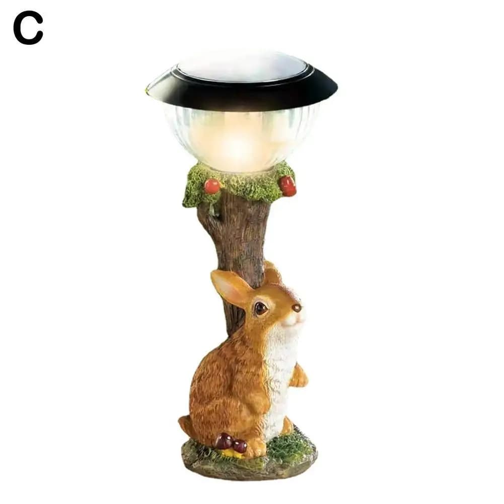 Lampe solaire pour chat et chien, chien, lapin, créativité, statue, fenêtre, décoration d'animaux, d