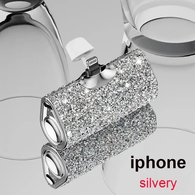 Ins-Mini Power Bank Intelligente, Chargeur Portable, 5000mAh, Diamant Brcorporelle, Porket Flash Mob