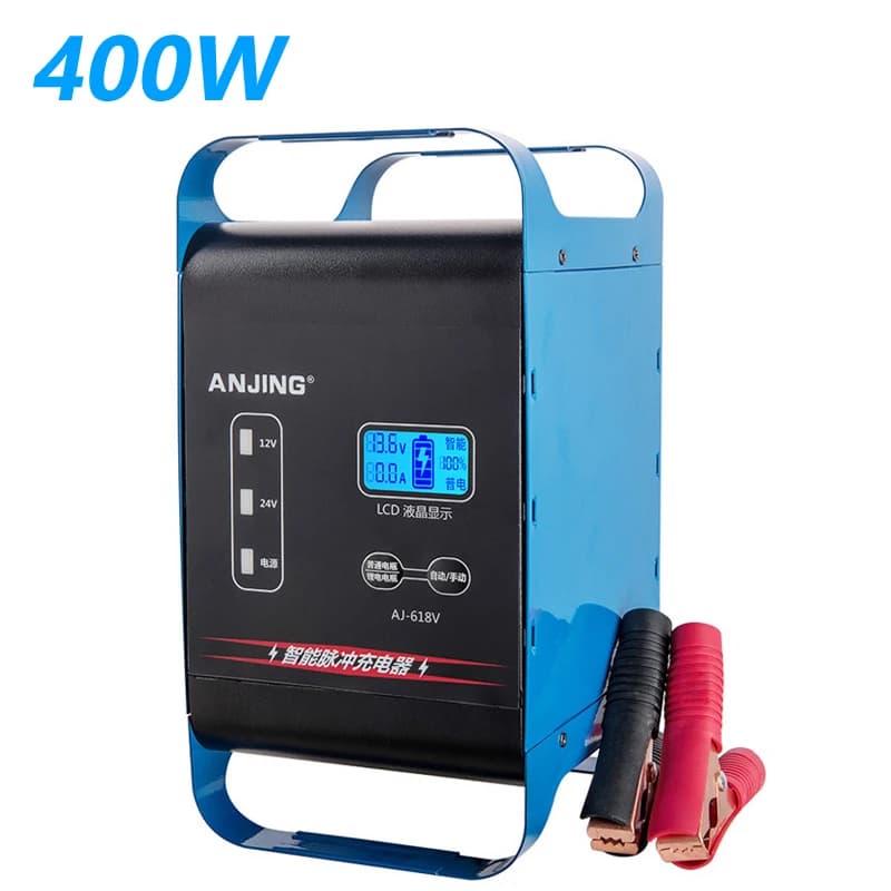 Chargeur de batterie automobile intelligent, dispositif de charge rapide pour voiture, camion, moto,