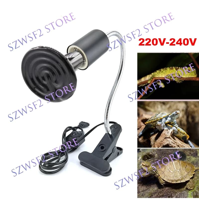 Lampe chauffante infrarouge pour animaux de compagnie, ampoule en céramique 220V, couveuse, poulets,