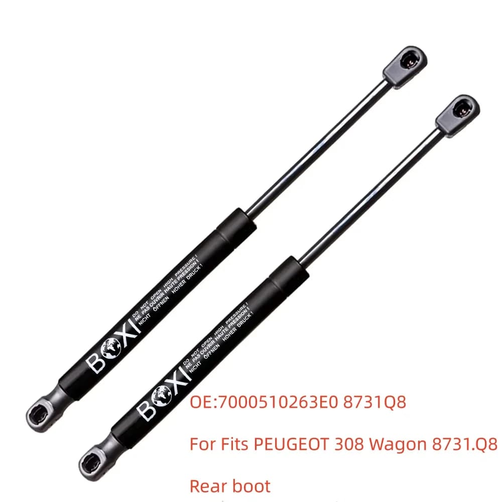 BOXI 2Pcs vérins à gaz de coffre pour portes de hayon 7000510263E0 8731Q8 Compatible PEUGEOT 308 Bre
