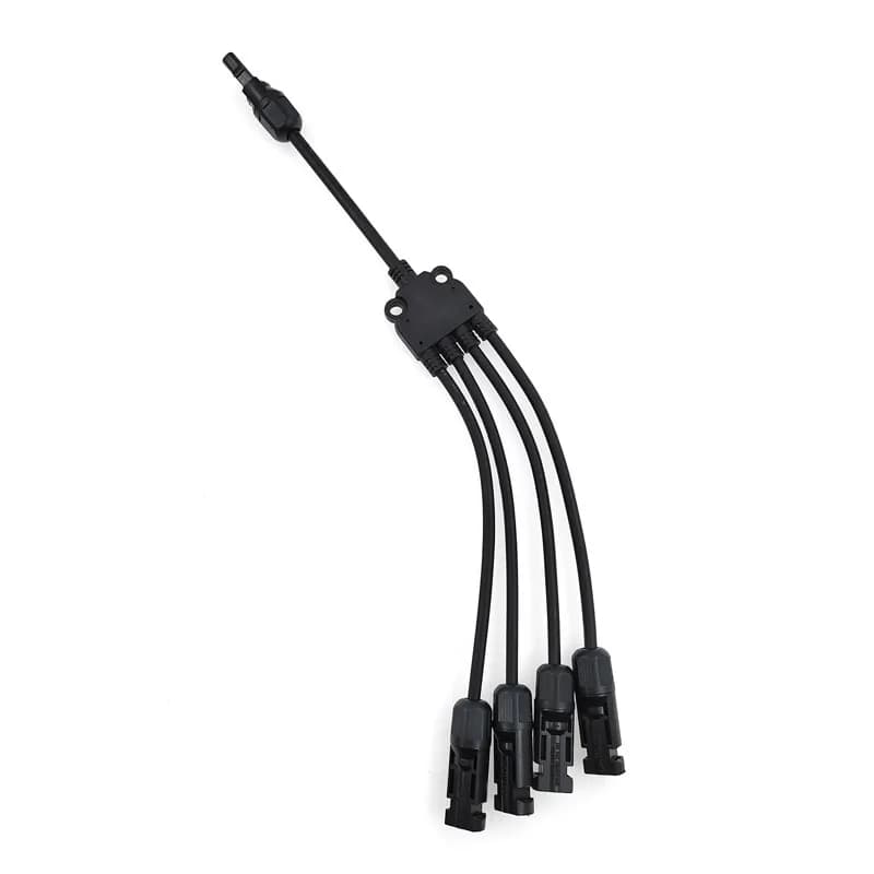Connecteur de câble adaptateur pour panneau solaire photovoltaïque, connexion parallèle 1 à 4 pour a
