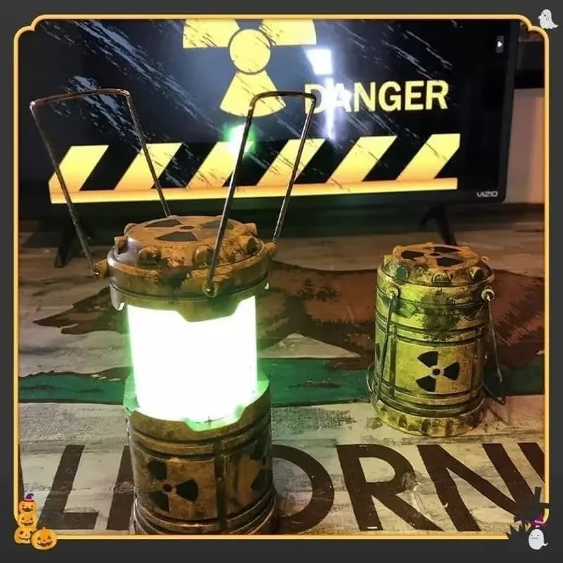 Lanterne de réacteur d'halloween, décor Steampunk, cadeau, lumière de Camping portative, Simulation 