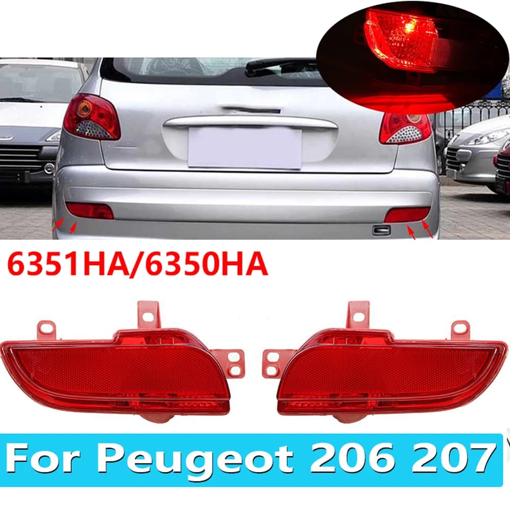 Enquêter de pare-chocs arrière de voiture, réflecteur de feu antibrouillard arrière, accessoires aut