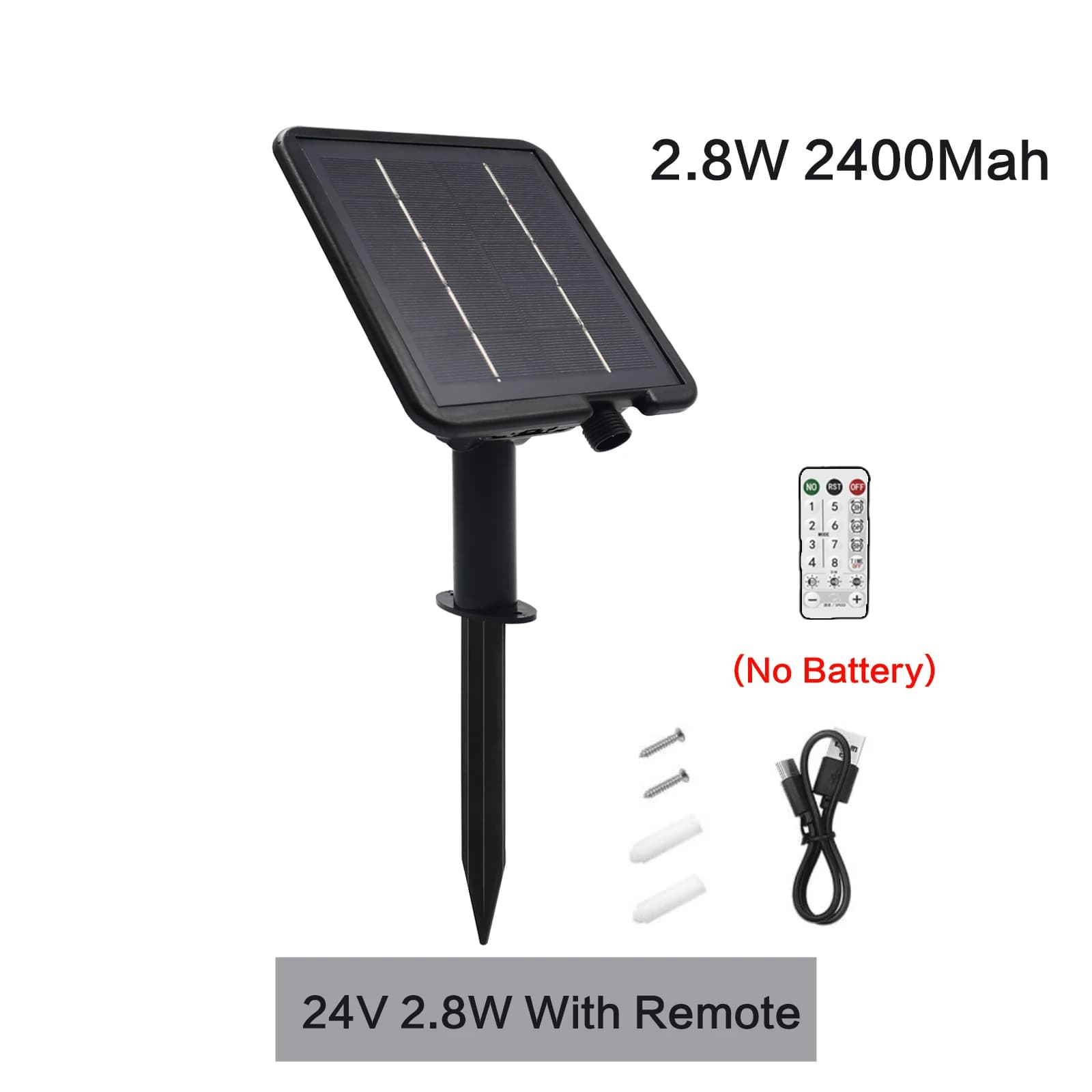 Kit de boîte de batterie solaire 12V 24V avec câble de 1,2M 3M 4,2M, panneau solaire 1,3W 2,8W 6W 13